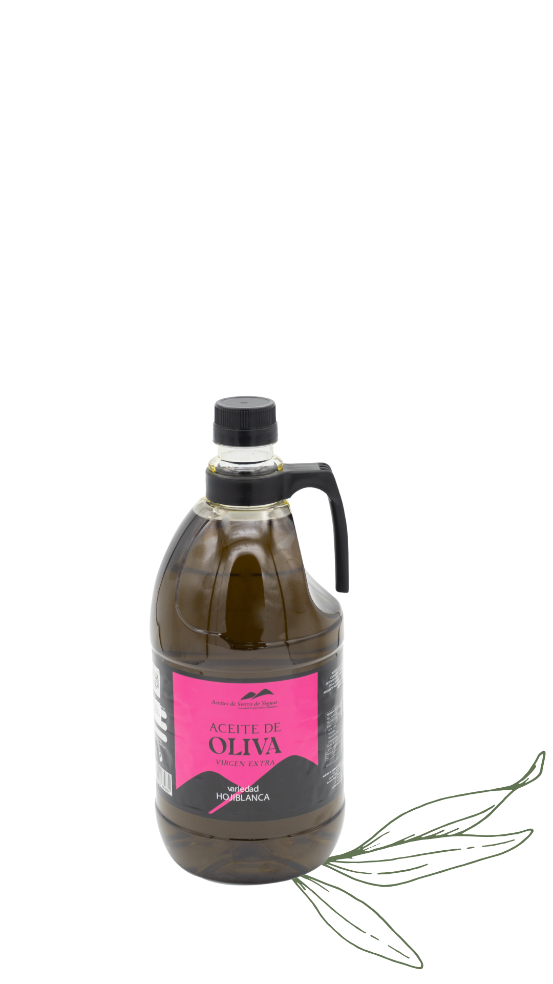 ACEITE DE OLIVA VIRGEN EXTRA HOJIBLANCA SIN FILTRAR | 2 LITROS PET